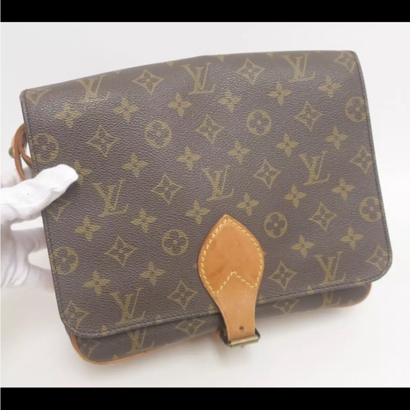 LOUIS VUITTON Cartouchiere GM Monogram  Crossbody Shoulder Bag Vintage - Picture 3 of 16